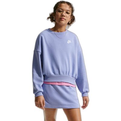 Nike Club Fleece Sweatshirt Kids Paars 128/134 girls Nike Club Fleece Sweatshirt Kids Paars 128/134 girls