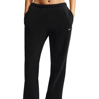 Nike Studio Fleece Mid-rise Open-hem Joggingbroek Dames Zwart XL female Nike Studio Fleece Mid-rise Open-hem Joggingbroek Dames Zwart XL female