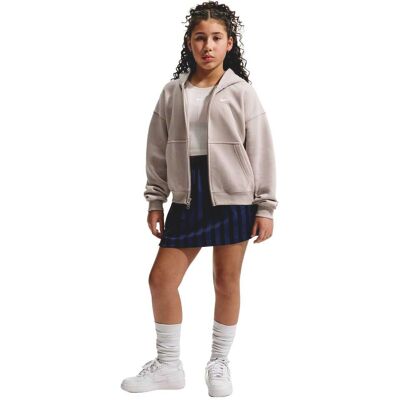 Nike Sportswear Studio Fleece Oversized Full-zip Hoodie Cream 146/152 girls Nike Sportswear Studio Fleece Oversized Full-zip Hoodie Cream 146/152 girls