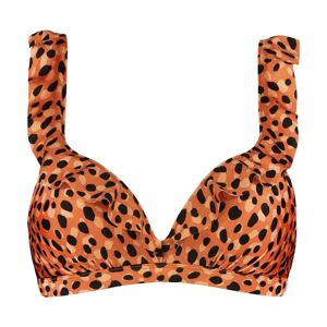 Beachlife Top-bikini Foam+wired Leopard Spots Oranje 42E female