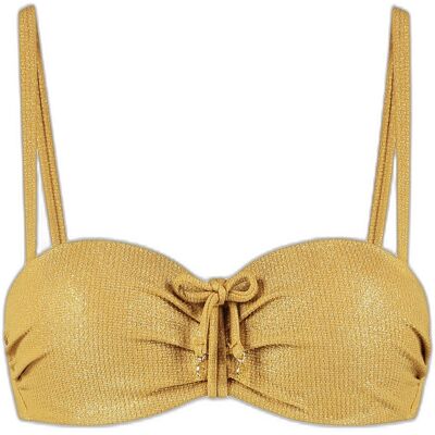 Cyell Golden Hour Multi-way Bandeau Bikinitop Goud 42C female Cyell Golden Hour Multi-way Bandeau Bikinitop Goud 42C female