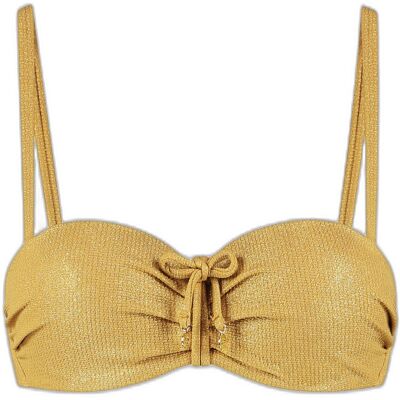 Cyell Golden Hour Multi-way Bandeau Bikinitop Goud 42D female Cyell Golden Hour Multi-way Bandeau Bikinitop Goud 42D female