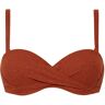 Beachlife Top-bikini Foam+wired Earthy Shimmer Wijnrood 40F female