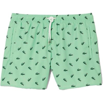 Lacoste Zwembroek Met Krokodillenprint Groen S male Lacoste Zwembroek Met Krokodillenprint Groen S male