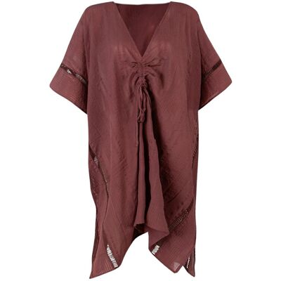 Barts Raimha Kaftan Dames Wijnrood ONE female Barts Raimha Kaftan Dames Wijnrood ONE female