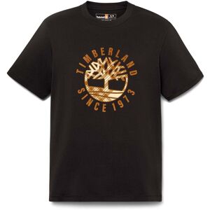 Timberland Holiday Front Graphic Ss Tee Zwart S male Timberland Holiday Front Graphic Ss Tee Zwart S male
