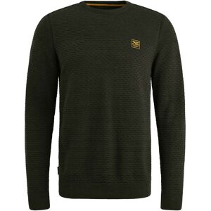 Pme Legend R-neck Cotton Mouline Zwart M male Pme Legend R-neck Cotton Mouline Zwart M male