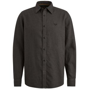 Pme Legend Long Sleeve Shirt Yarn Dyed Grindle Zwart XXL male Pme Legend Long Sleeve Shirt Yarn Dyed Grindle Zwart XXL male