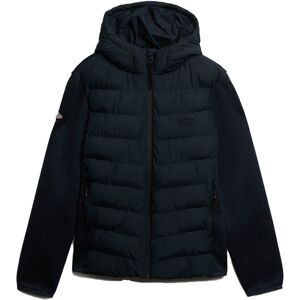 Superdry Hooded Storm Knit Hybrid Jkt Marine 3XL male Superdry Hooded Storm Knit Hybrid Jkt Marine 3XL male