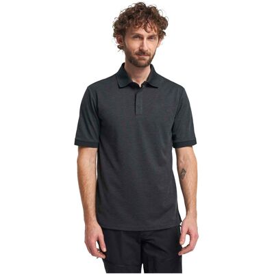 Tenson Txlite Melange Polo Heren Zwart L - Poloshirt Tenson Txlite Melange Polo Heren Zwart L - Poloshirt