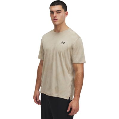 Under Armour Tech Vent Jacquard T-Shirt - City Khaki/Black - XXL - T-Shirt Under Armour Tech Vent Jacquard T-Shirt - City Khaki/Black - XXL - T-Shirt