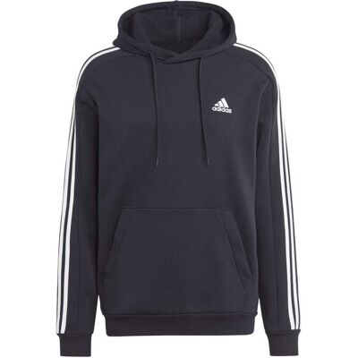 Adidas Essentials Fleece 3-stripes Hoodie Zwart S male Adidas Essentials Fleece 3-stripes Hoodie Zwart S male