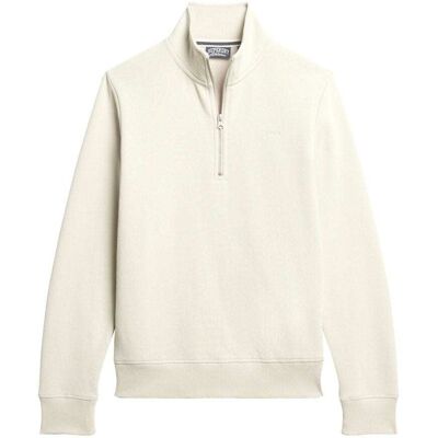 Superdry Essential Half Zip Sweatshirt Beige XXL male Superdry Essential Half Zip Sweatshirt Beige XXL male