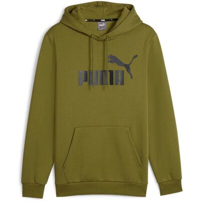 Puma Essentials Big Logo Hoodie Olijf L male Puma Essentials Big Logo Hoodie Olijf L male