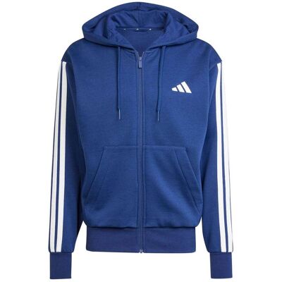 Adidas Essentials Fleece 3-stripes Hoodie Midnight-Blauw XXL male Adidas Essentials Fleece 3-stripes Hoodie Midnight-Blauw XXL male