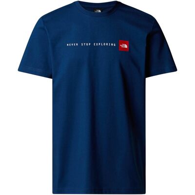 The North Face Never Stop Exploring T-shirt Blauw XS male The North Face Never Stop Exploring T-shirt Blauw XS male