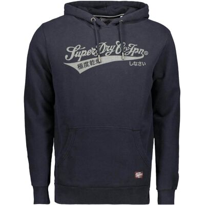 Superdry Heritage Brand Relaxed Hood Zwart L male Superdry Heritage Brand Relaxed Hood Zwart L male