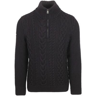 Superdry Jacob Cable Knit Half Zip Marine 3XL male Superdry Jacob Cable Knit Half Zip Marine 3XL male