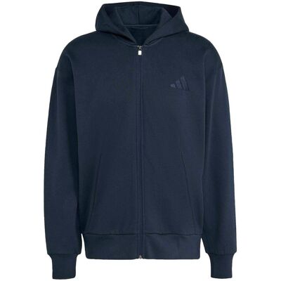 Adidas All Season Fleece Hoodie Blauw XL male Adidas All Season Fleece Hoodie Blauw XL male