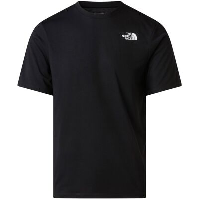 The North Face Bottom Logo Ss Graphic Tee Zwart M male The North Face Bottom Logo Ss Graphic Tee Zwart M male
