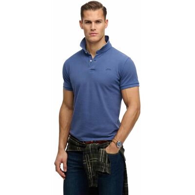 Superdry Classic Pique Polo Blauw L male Superdry Classic Pique Polo Blauw L male