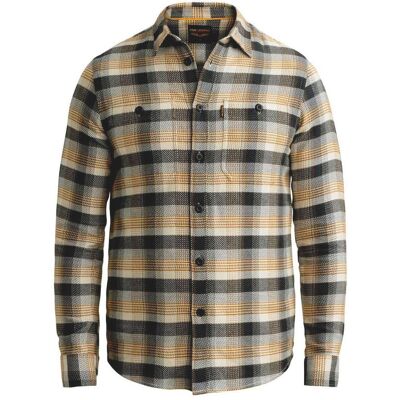 Pme Legend Long Sleeve Shirt Yarn Dye Check Beige-Multicolour XXL male Pme Legend Long Sleeve Shirt Yarn Dye Check Beige-Multicolour XXL male