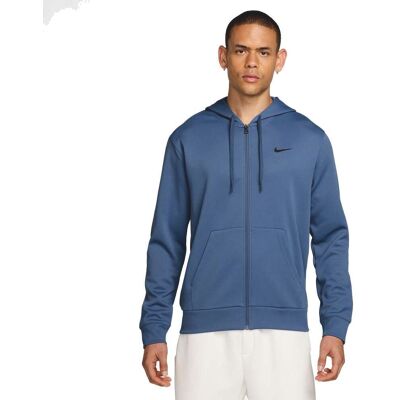 Nike Dri-fit Uv Flex Fleece Full-zip Hoodie Indigo L male Nike Dri-fit Uv Flex Fleece Full-zip Hoodie Indigo L male
