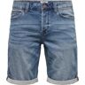 Only&Sons Onsply Life Jog Blue Shorts Pk 8584 Jeans-Blauw L male