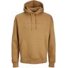 Jack&Jones Tekst Hoodie Bruin XXL male