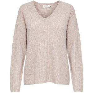 Only Camilla V-neck Pullover Off-White XS female Only Camilla V-neck Pullover Off-White XS female