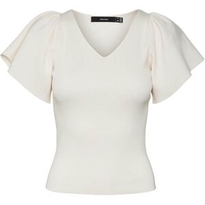 Vero Moda Ginny V-neck Pullover Off-White XS female Vero Moda Ginny V-neck Pullover Off-White XS female
