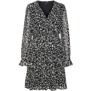Vero Moda Holly Smock Short Dress Zwart M female Vero Moda Holly Smock Short Dress Zwart M female