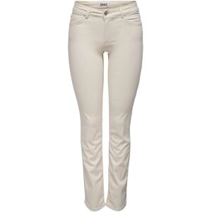 Only Alicia Regular Straight Denim Ecru 26/"34 female Only Alicia Regular Straight Denim Ecru 26/"34 female