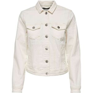 Only Tia Denim Jacket Ecru 36 female Only Tia Denim Jacket Ecru 36 female
