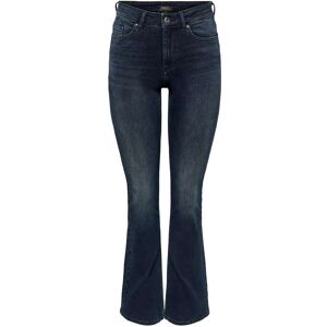 Only Blush Mid Flared Denim Zwart XS/"30 female Only Blush Mid Flared Denim Zwart XS/"30 female