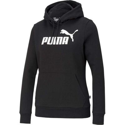 Puma Essentials Logo Hoodie Zwart S female Puma Essentials Logo Hoodie Zwart S female