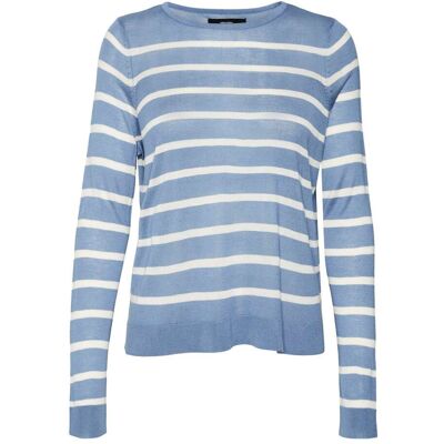 Vero Moda Nova O-neck Pullover Blauw XXL female Vero Moda Nova O-neck Pullover Blauw XXL female