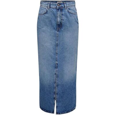 Only Cilla Slit Skirt Jeans-Blauw S female Only Cilla Slit Skirt Jeans-Blauw S female