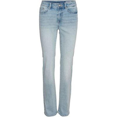 Vero Moda Mid Rise Straight Fit Jeans Lichtblauw L/"30 female Vero Moda Mid Rise Straight Fit Jeans Lichtblauw L/"30 female