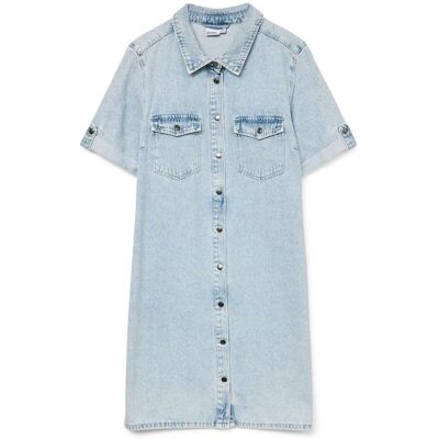 Vero Moda Jennie Denim Jurk Lichtblauw L female Vero Moda Jennie Denim Jurk Lichtblauw L female