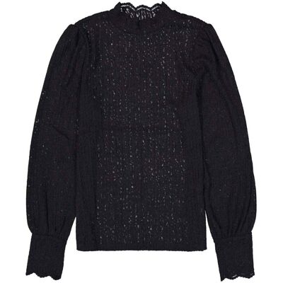 Garcia Print Longsleeve Tee Dames Zwart XS female Garcia Print Longsleeve Tee Dames Zwart XS female