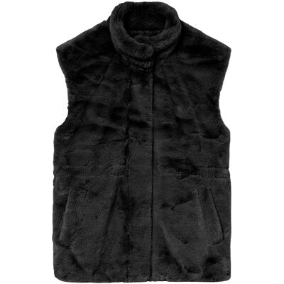 Vero Moda Sonja Poppy Faux Fur Zwart M female Vero Moda Sonja Poppy Faux Fur Zwart M female