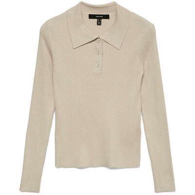 Vero Moda Siljerib Poloneck Pullover Onbekend XL female Vero Moda Siljerib Poloneck Pullover Onbekend XL female