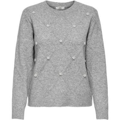 Jacqueline De Yong Bella Life Structured Pearl Pull Lichtgrijs L female Jacqueline De Yong Bella Life Structured Pearl Pull Lichtgrijs L female