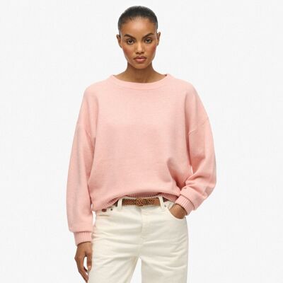 Superdry Slouchy Crew Neck Jumper Roze 44 female Superdry Slouchy Crew Neck Jumper Roze 44 female