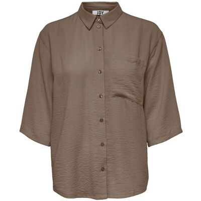 Jacqueline De Yong Jdydivya Life 3/4 Loose Shirt Bruin S female Jacqueline De Yong Jdydivya Life 3/4 Loose Shirt Bruin S female