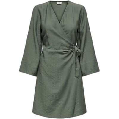 Jacqueline De Yong Pepper 7/8 Wrap Dress Groen M female Jacqueline De Yong Pepper 7/8 Wrap Dress Groen M female