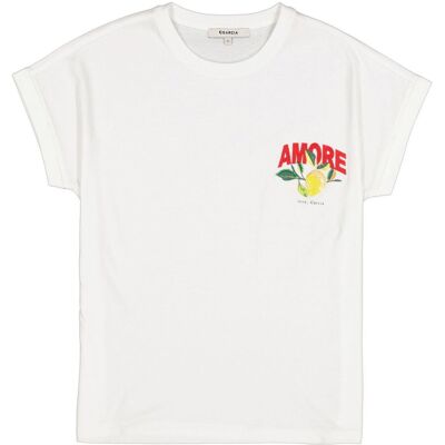 Garcia Ladies T-shirt Short Sleeve Off-White M female Garcia Ladies T-shirt Short Sleeve Off-White M female