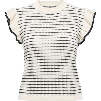 Jacqueline De Yong Carice Frill Pullover Knitted Wit XL female Jacqueline De Yong Carice Frill Pullover Knitted Wit XL female