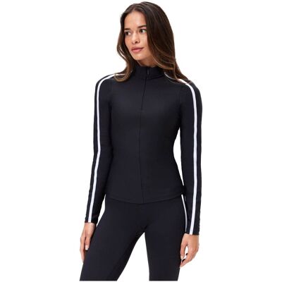 Stronger Signature Stripe Half Zip Zwart L female Stronger Signature Stripe Half Zip Zwart L female